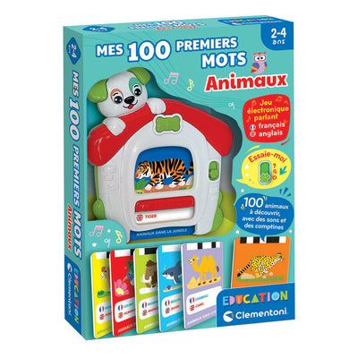 Clementoni educación - mis 100 primeras palabras bilingüe - los animales fr-es