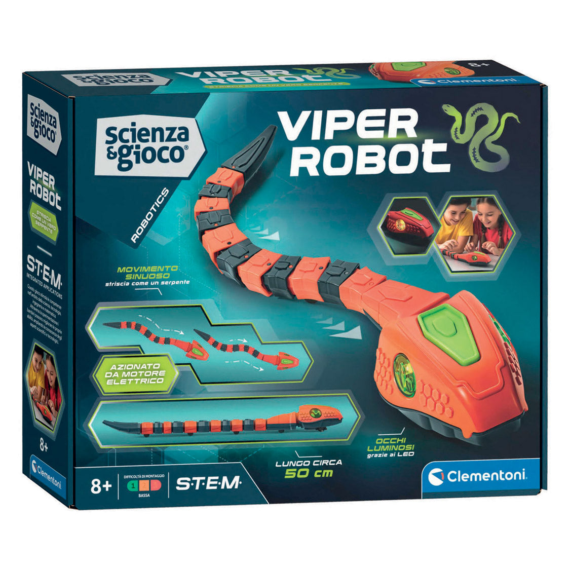 Serpente robot del gioco scientifico Clementoni