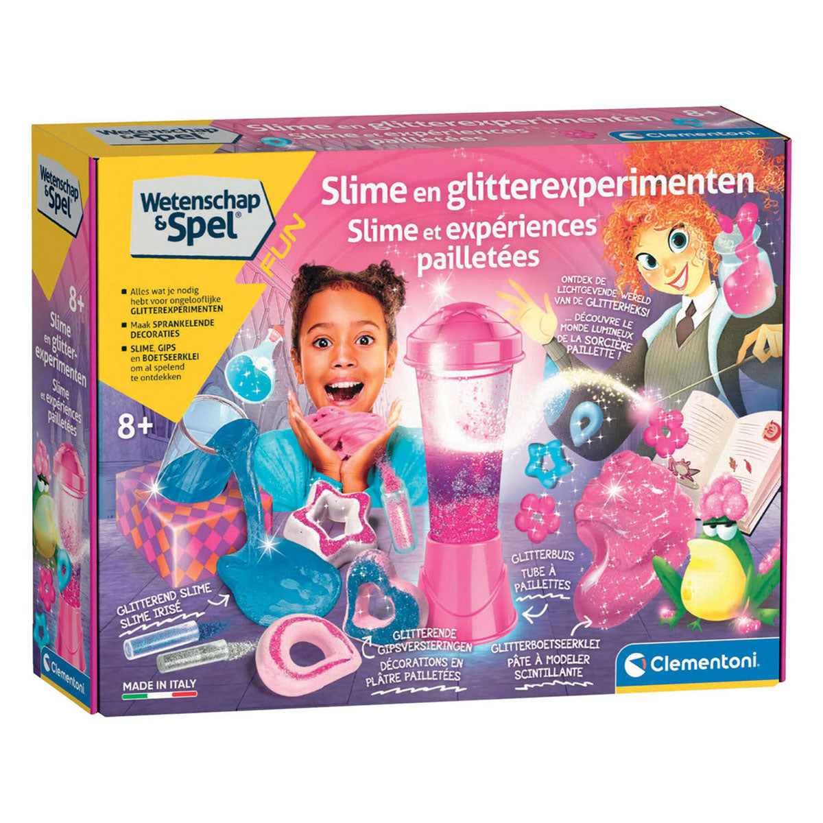 Gioco scientifico Clementoni Esperimenti con melma e glitter