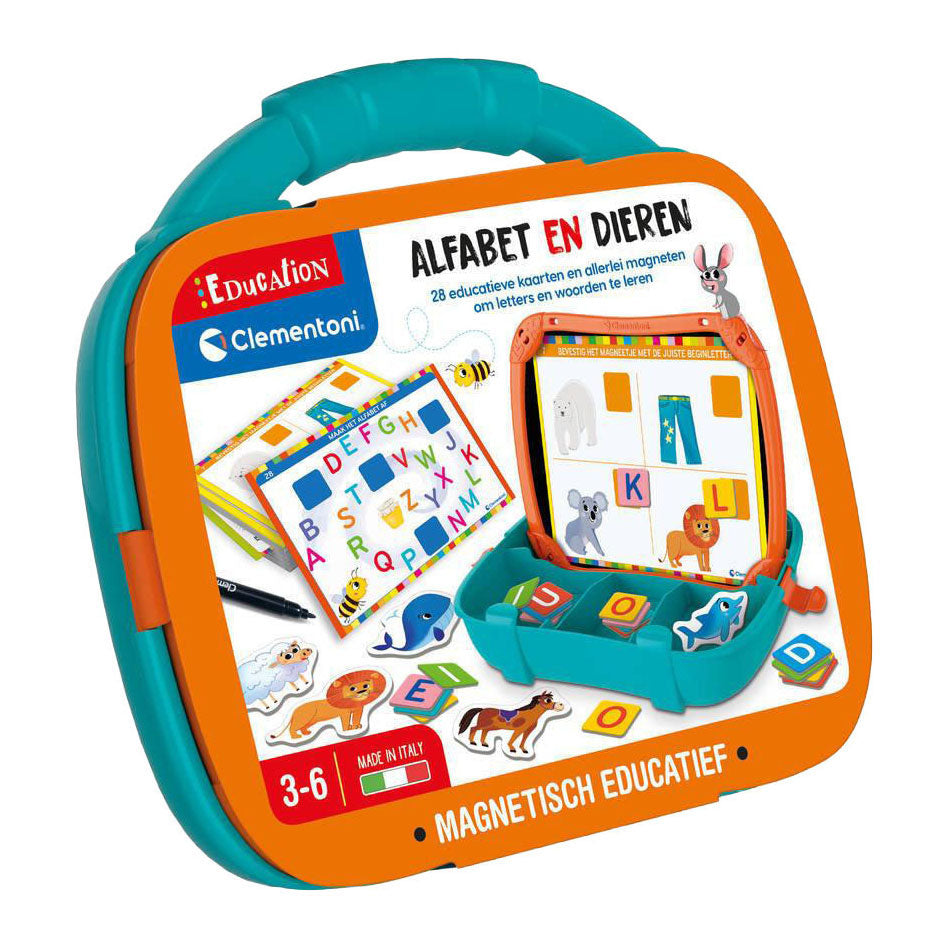 Clementoni education magentische koffer alfabet en dieren