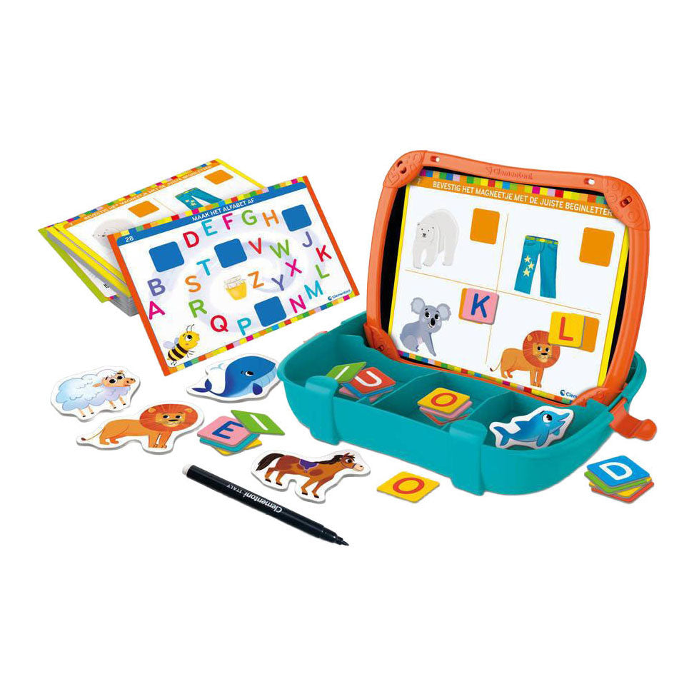 Clementoni education magentische koffer alfabet en dieren