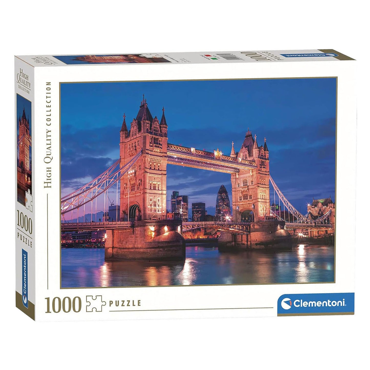 Clementoni - puzzle - 1000 pieces - tower bridge at night - puzzle for adults