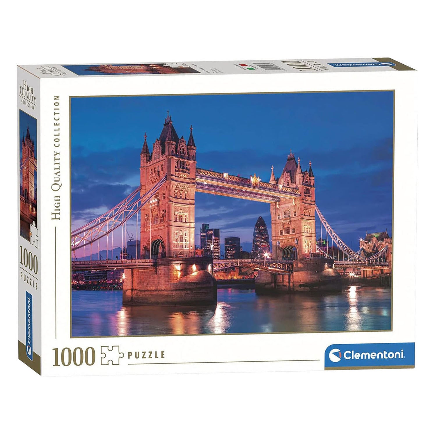 Clementoni - puzzle - 1000 pieces - tower bridge at night - puzzle for adults