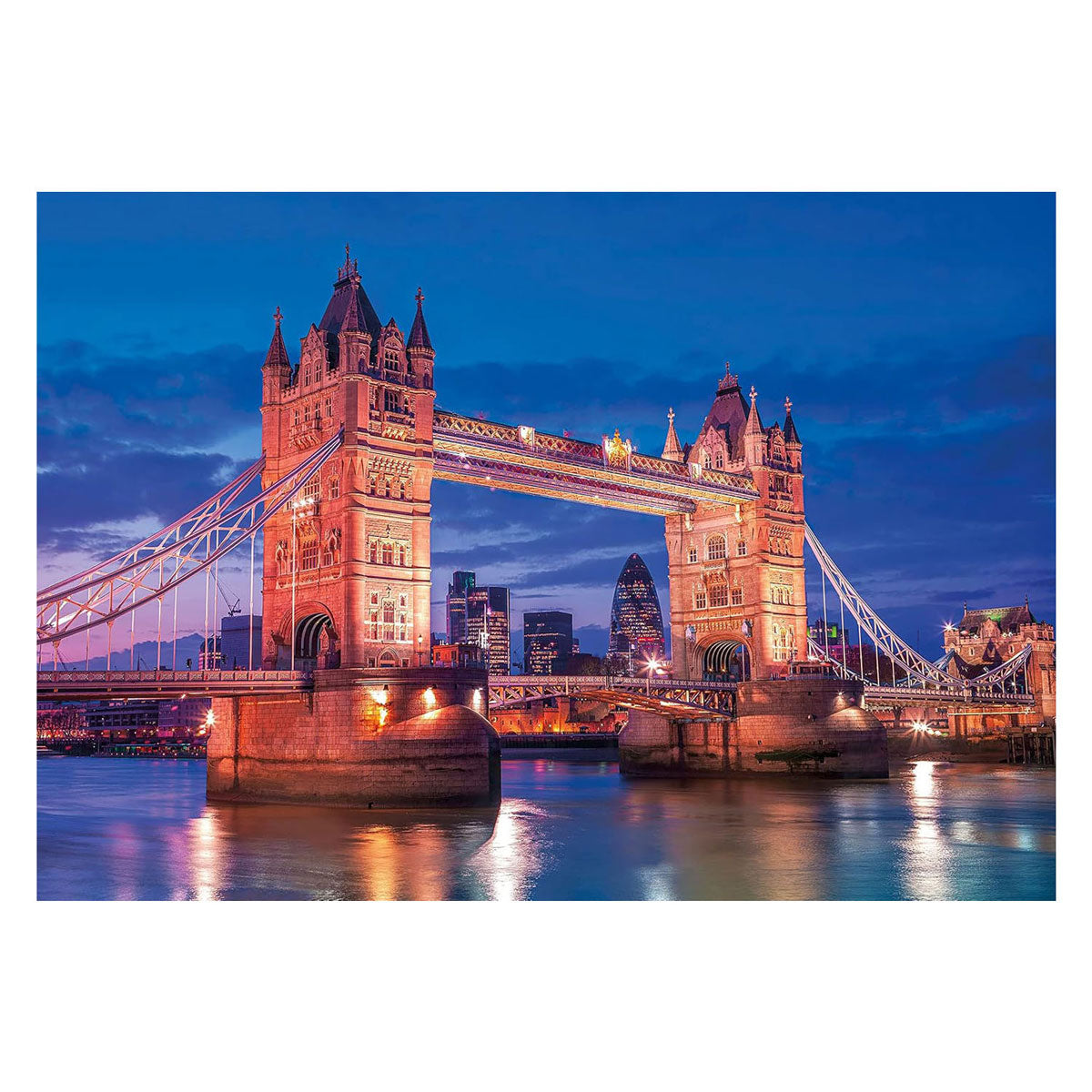 Clementoni - puzzle - 1000 pezzi - Tower Bridge di notte - puzzle per adulti