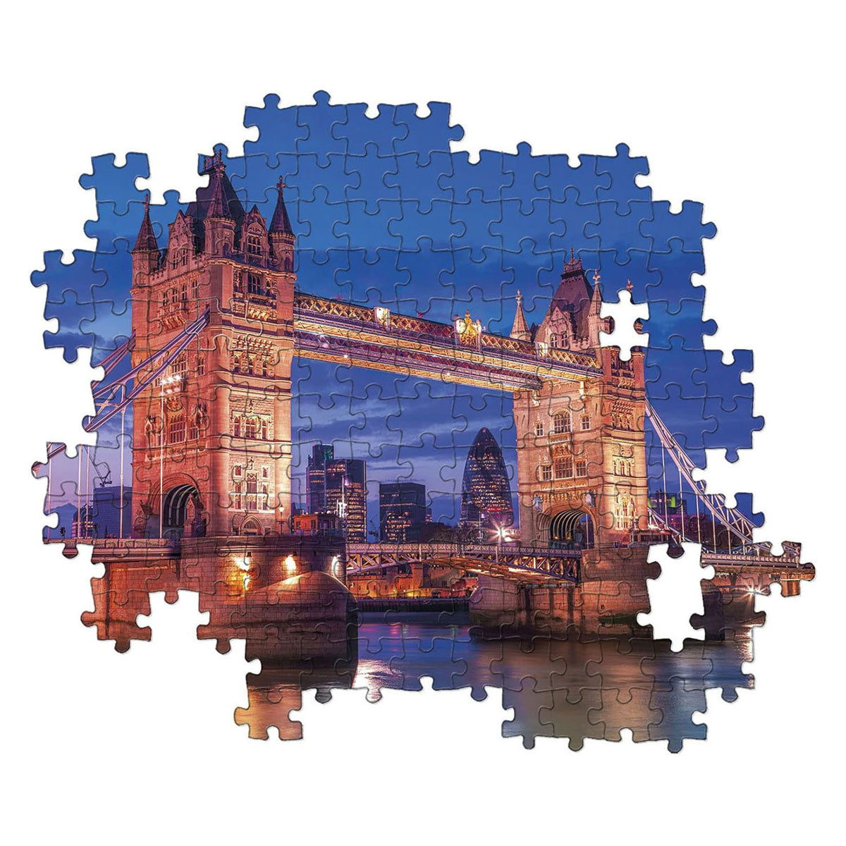 Clementoni - puzzle - 1000 pieces - tower bridge at night - puzzle for adults