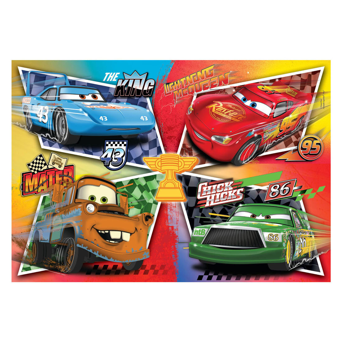Clementoni - rompecabezas - 60 maxi piezas - tema coches - rompecabezas infantil - a partir de 4 años