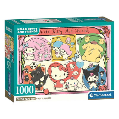 Puzzle Clementoni hello kitty e amici - 1000 pz.