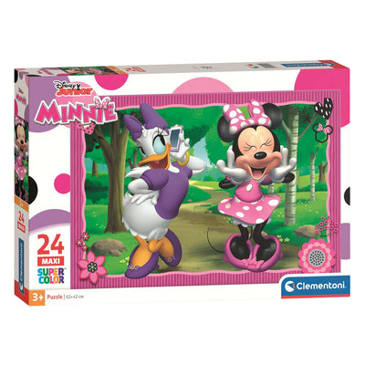 Clementoni - puzzle - 24 maxi pezzi - Disney Minnie - puzzle per bambini - da 3 anni