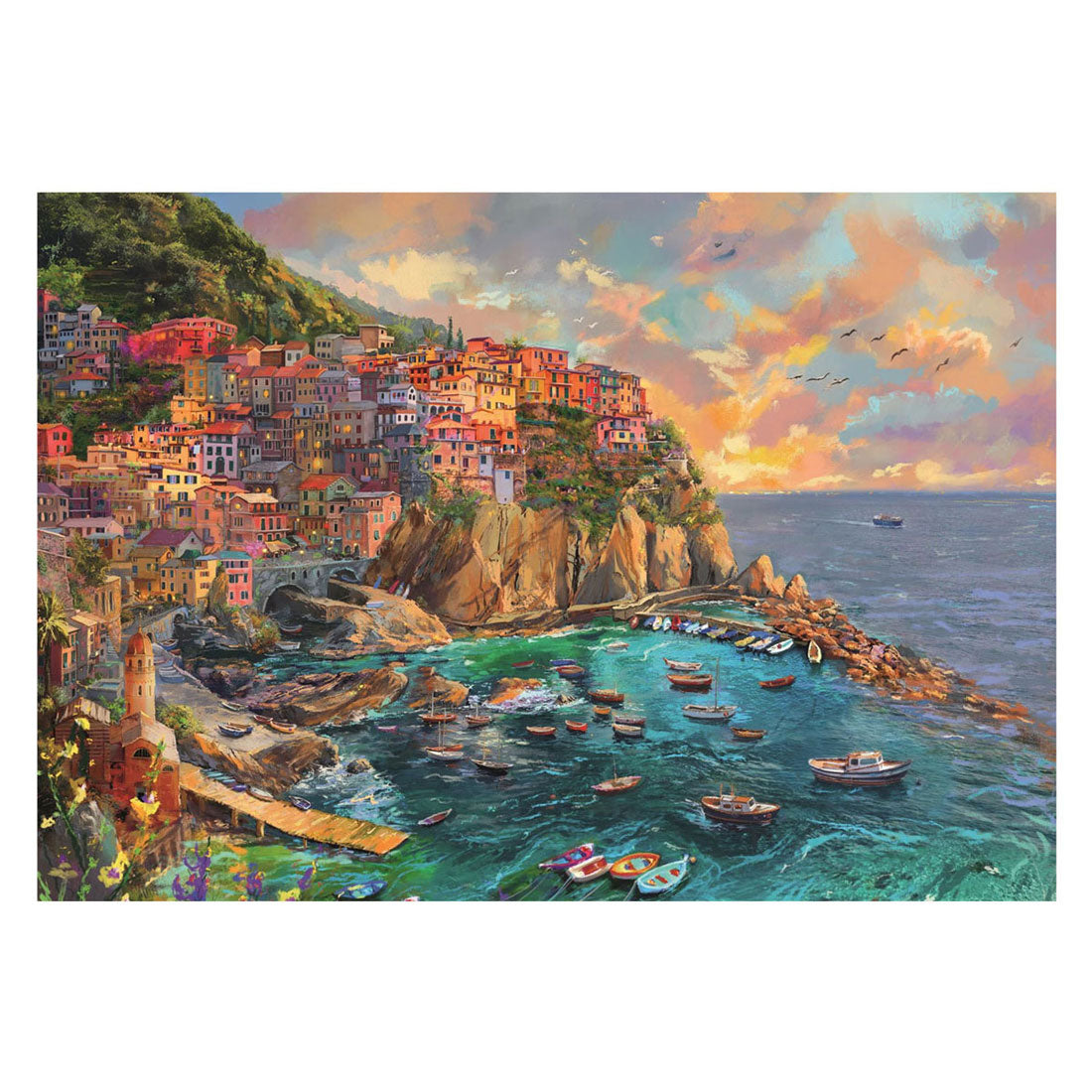 Clementoni legpuzzel geschilderd manarola - 2000st.