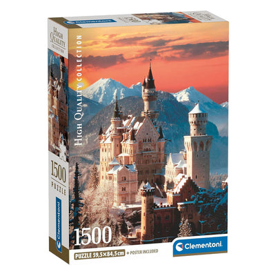 Clementoni - puzzle - 1500 pezzi - Castello di Neuschwanstein - puzzle per adulti