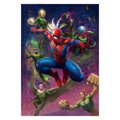 Clementoni - puzzle - 1000 pezzi - spiderman - da 14 anni - collezione di alta qualità