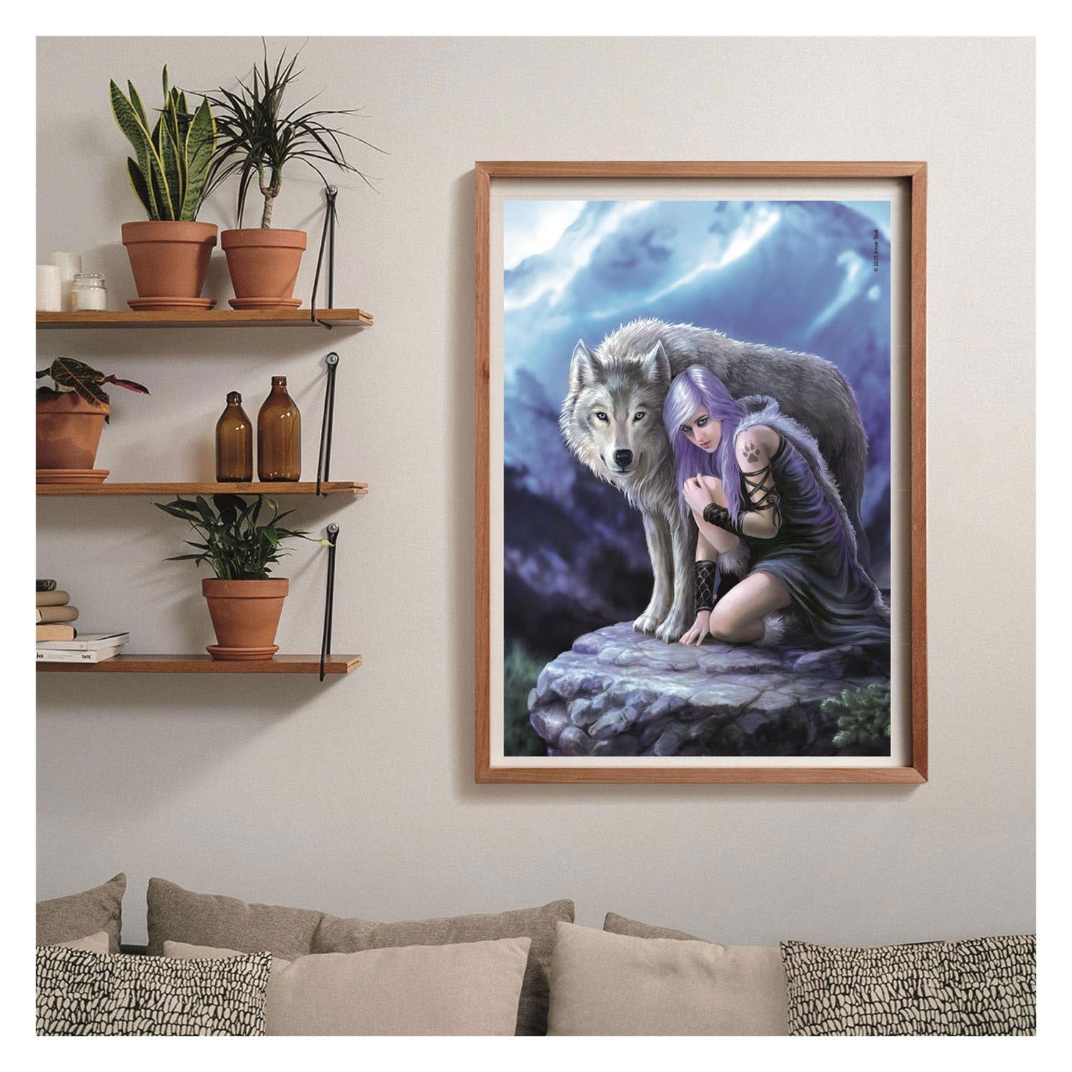 Clementoni - rompecabezas - 1000 piezas - anne stokes protector - rompecabezas para adultos
