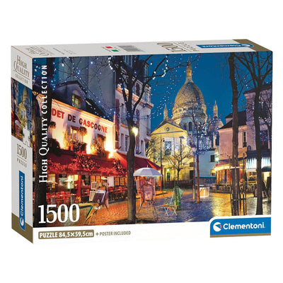 Clementoni - puzzle - 1500 pezzi - parigi montmartre - puzzle per adulti