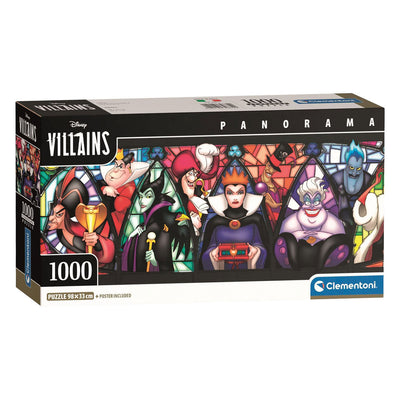Puzzle Clementoni Panorama dei cattivi Disney - 1000 pz.