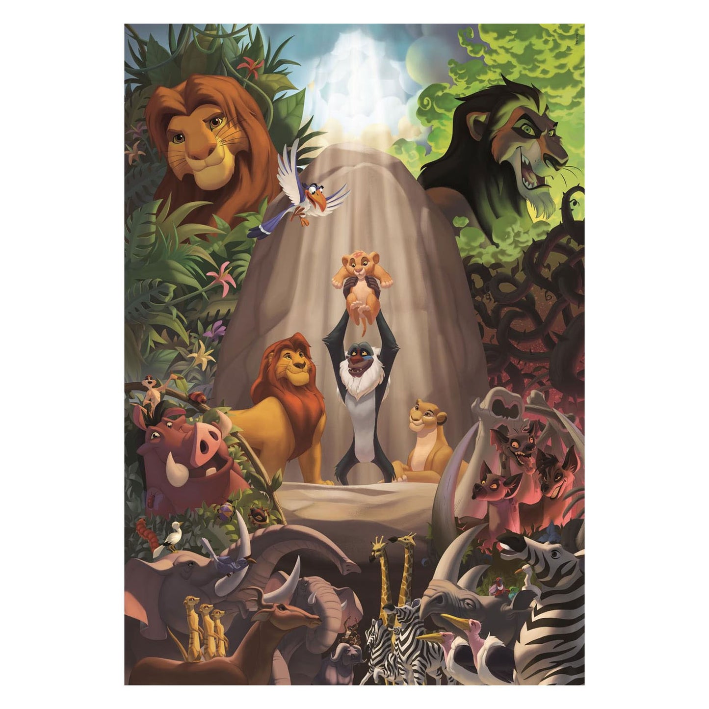 Puzzle Clementoni - el rey león - 1000 piezas - póster incluido