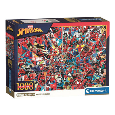 Clementoni puzzle impossibile marvel spiderman - 1000 pz.