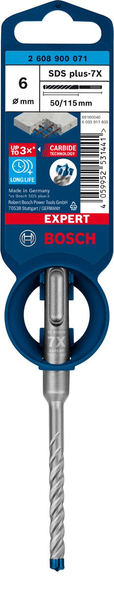 Trapano a percussione Bosch Expert sds plus-7x 6 x 50 x 115 mm