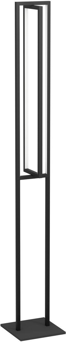 Eglo siberia vloerlamp - led - 133 cm - zwart wit - instelbaar wit licht - dimbaar