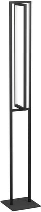 Eglo siberia vloerlamp - led - 133 cm - zwart wit - instelbaar wit licht - dimbaar