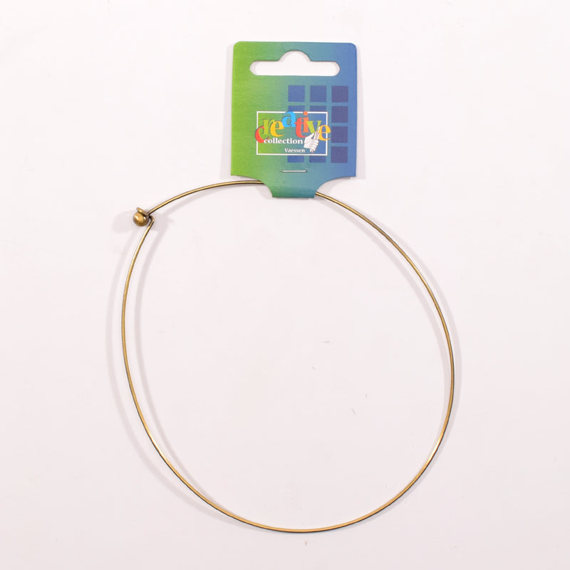 Vaessen creative • collana bijoux esclusiva da 12 cm in oro antico