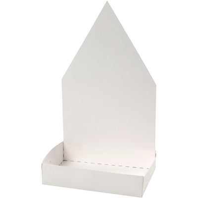 Bin de la compañía Creativ Company con figura, huis, h: 20 cm, blanco, 6 set 1 caja
