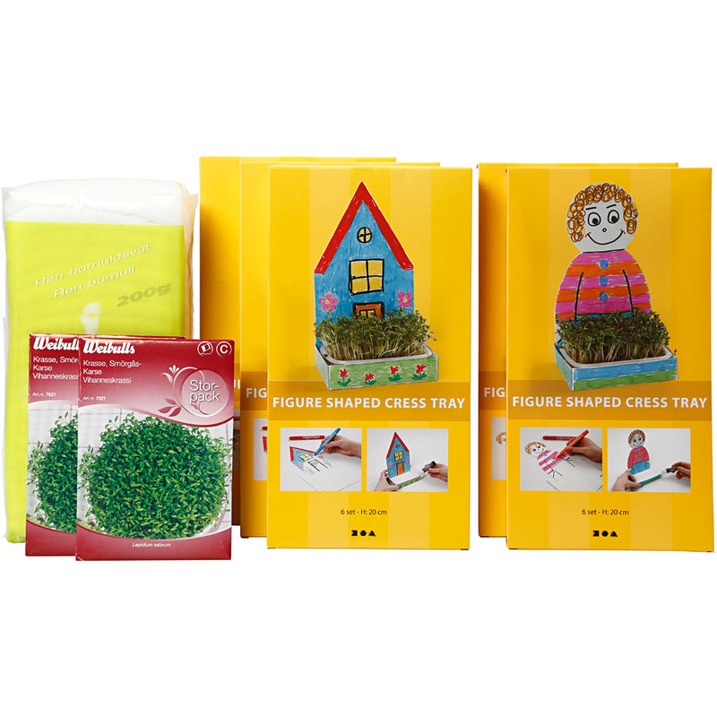 Creative Company Watercress Box con figura bianca, 30 °.