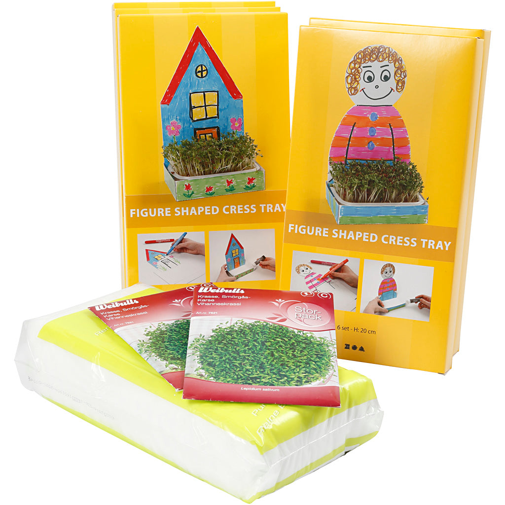 Creative Company Watercress Box con figura bianca, 30 °.