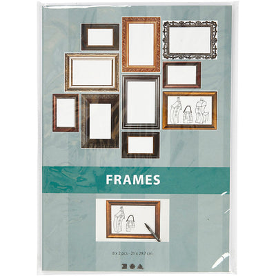 Creativ Company Lists, AFM 26.2x18.5 cm, Metallic colors, 16 DIV sheets 1 box