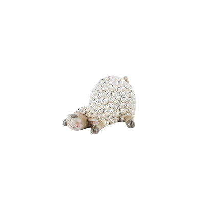 Figurina pecora beige grande 18x15,5x9 cm
