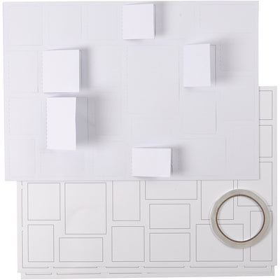 Calendario natalizio Creative Company, misura 30x42 cm, bianco, 5 pezzi 1 scatola