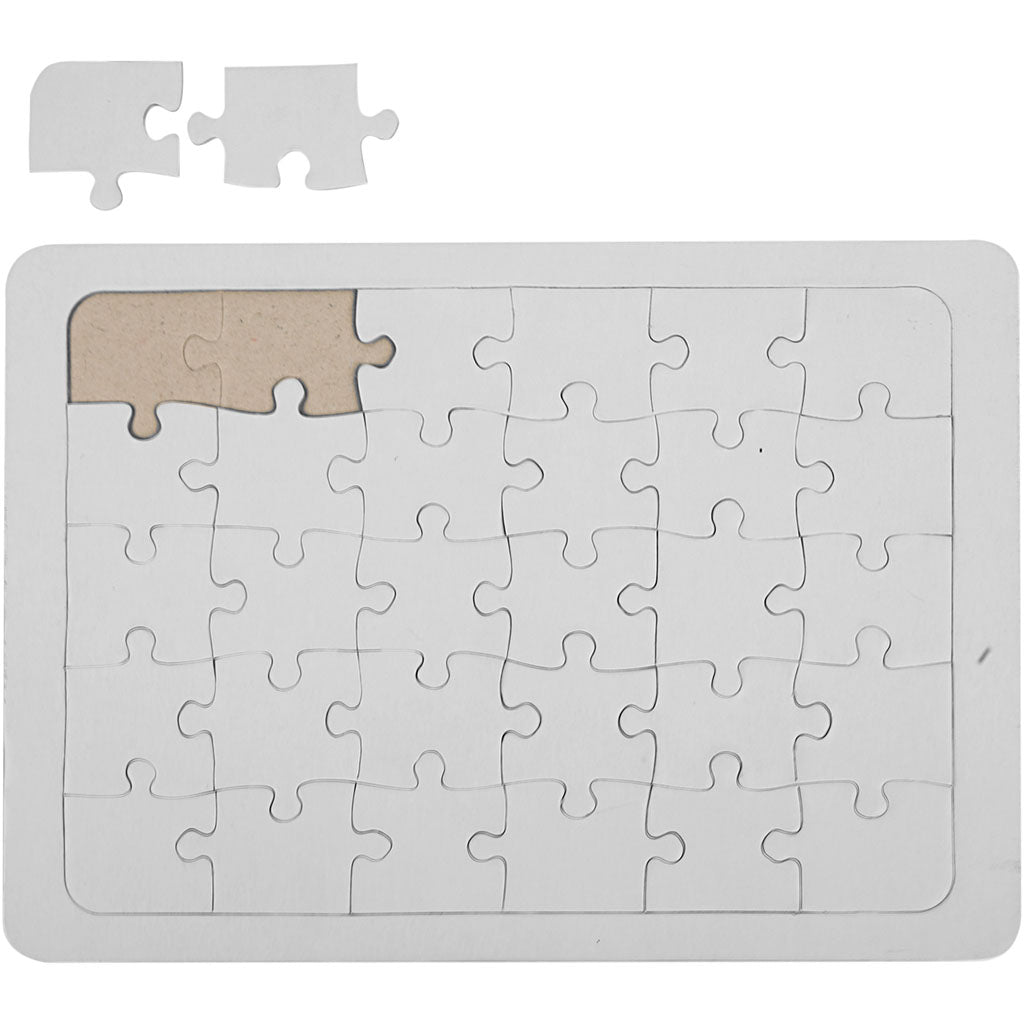 Puzzle Creativ Company, medidas 15x21 cm, blanco, 1 pieza