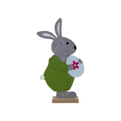 Svenska decorazione per finestra vivente in feltro, coniglietto di Pasqua con uovo 51 cm