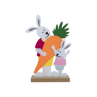 Svenska living fieltro conejito de Pascua con zanahoria 35cm