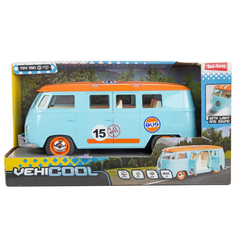 Toi-toys vehicool retro bus 27cm -frictie +l-g