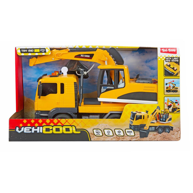 Escavatore vehicool Toi-toys con luci e suoni - 25 cm