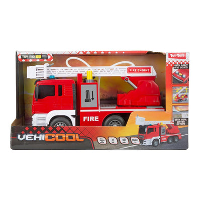 Toi-toys vehicool camión escalera bomberos - 28cm