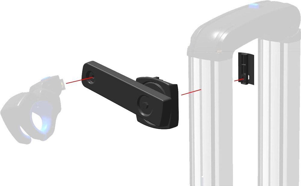 Adattatore per telaio con gradino basso XLC cc-x61 per portabici Almada Work-E