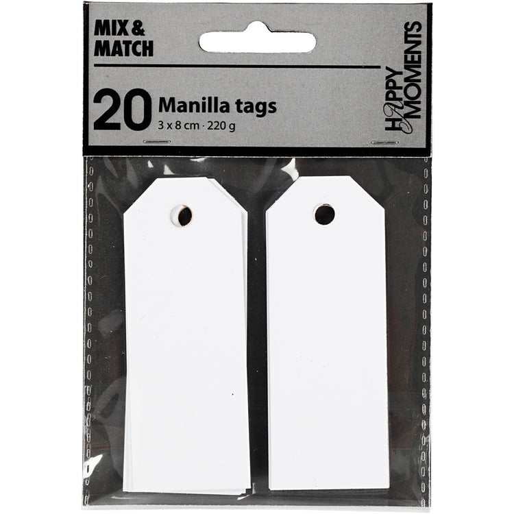 Creativ company manilla labels wit , 20st.
