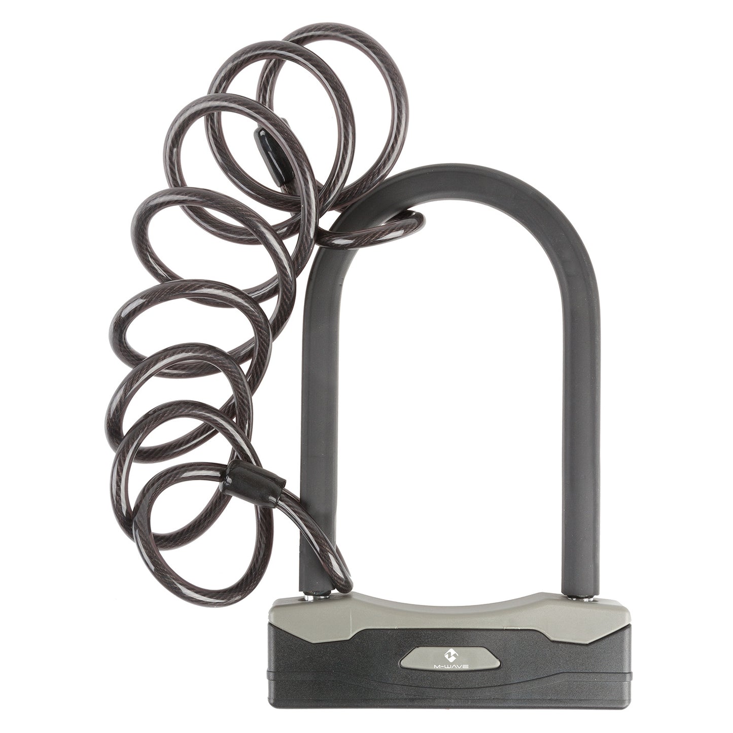 Candado de grillete M-wave b 247 sc 8,18 l con cable en espiral
