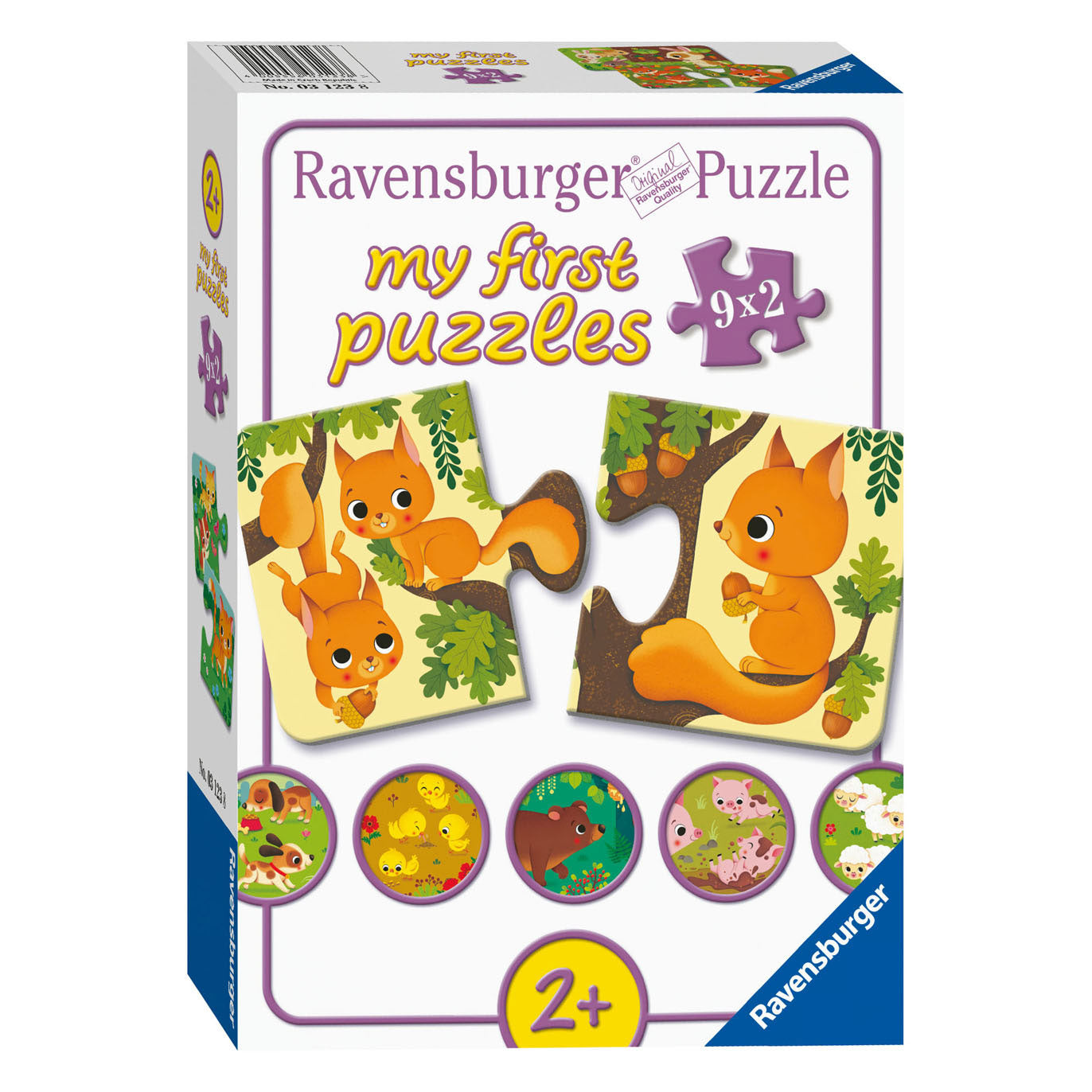 Animali Ravensburger e il loro piccolo puzzle, 9x2st.