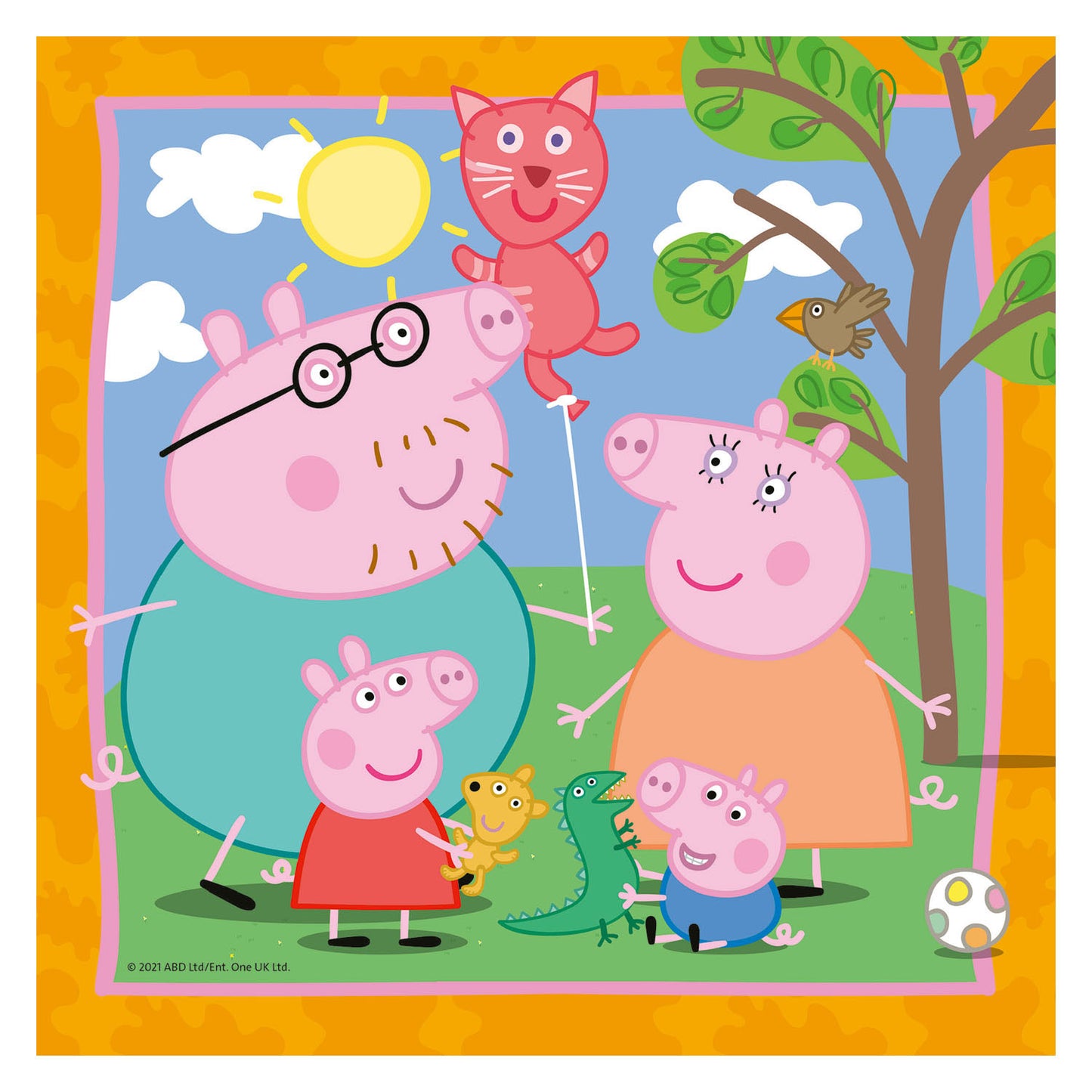 Famiglia Ravensburger e amici di Legpuzzle, 3x49st.