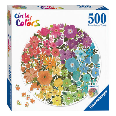 Ravensburger Circle of Colors Pezzles Flowers, 500 °.