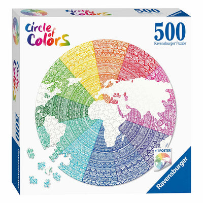 Ravensburger Circle of Colors Puzzels Mandala, 500st.