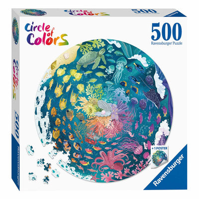 RAVENSBURGER CIRCHIO DI COLORI PUZZLE OCEAN, 500st.