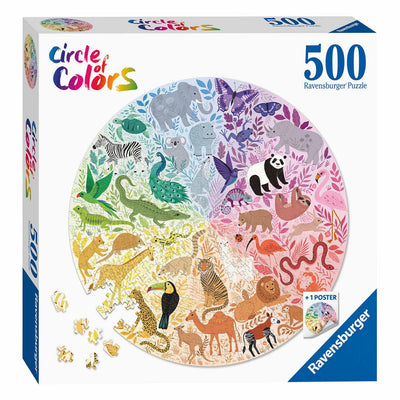 Ravensburger Circle of Colors Puzzels Animals, 500st.