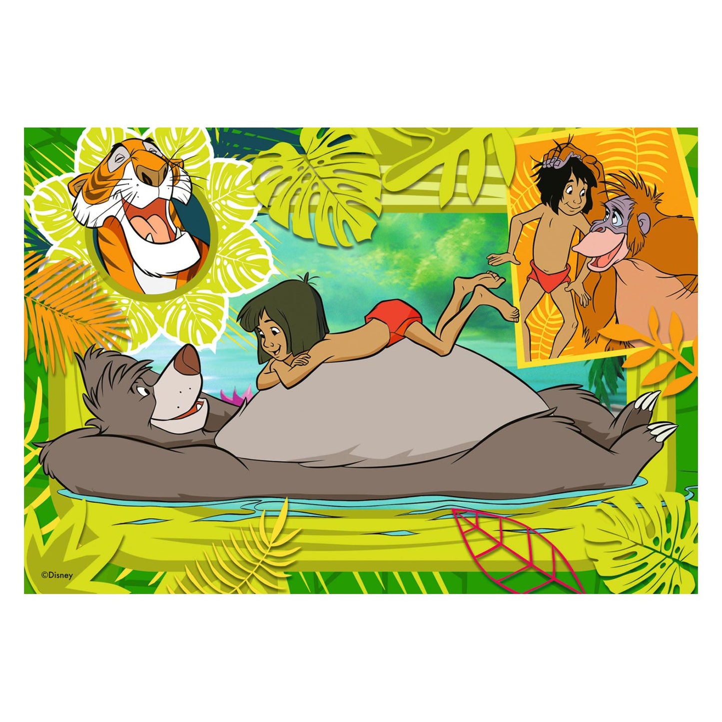 Ravensburger Classics: Dombo y Jungle Book Leg Puzzle, 2x12st.