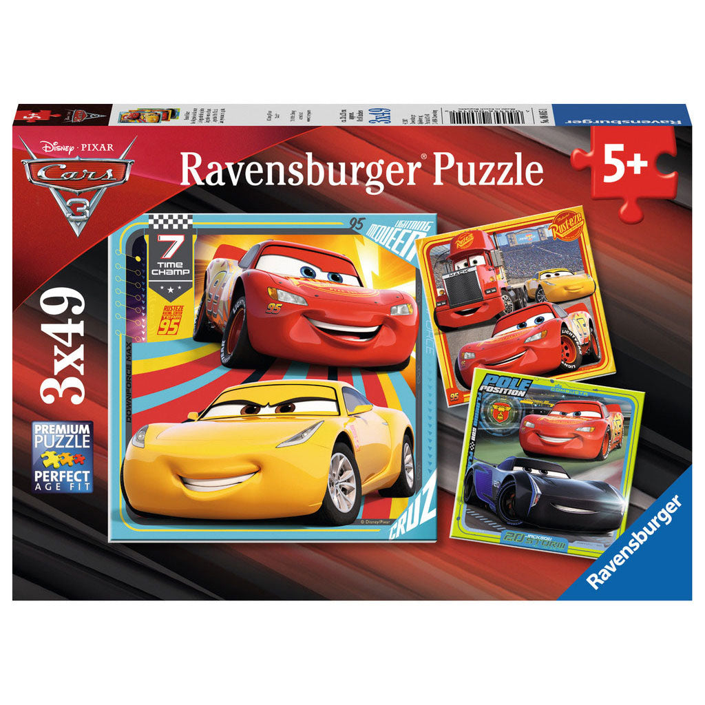 Ravensburger - autos 3 rompecabezas 3x49st.