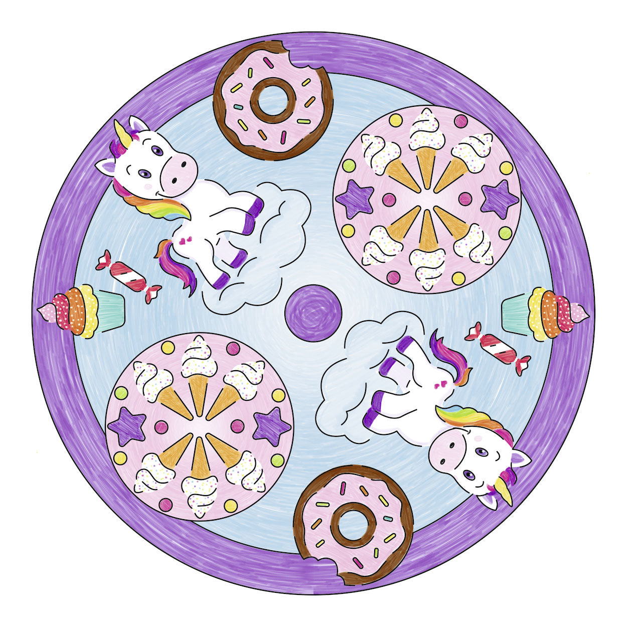 Mandala designer 2in1 - Unicorn