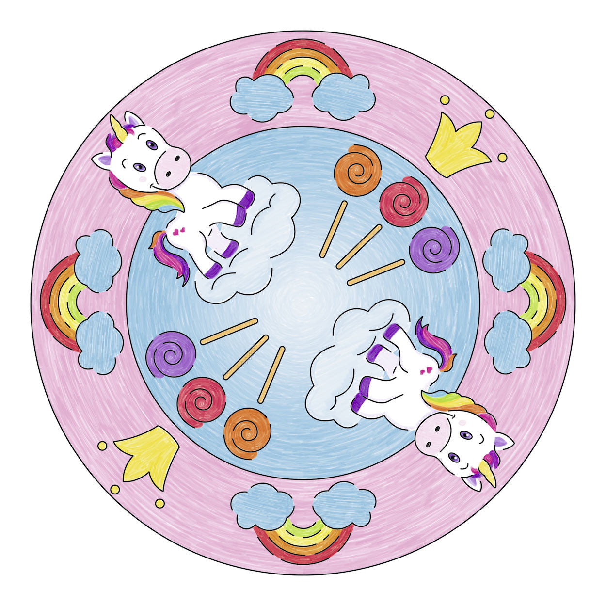 Mandala-Diseñador 2en1 - Unicornio