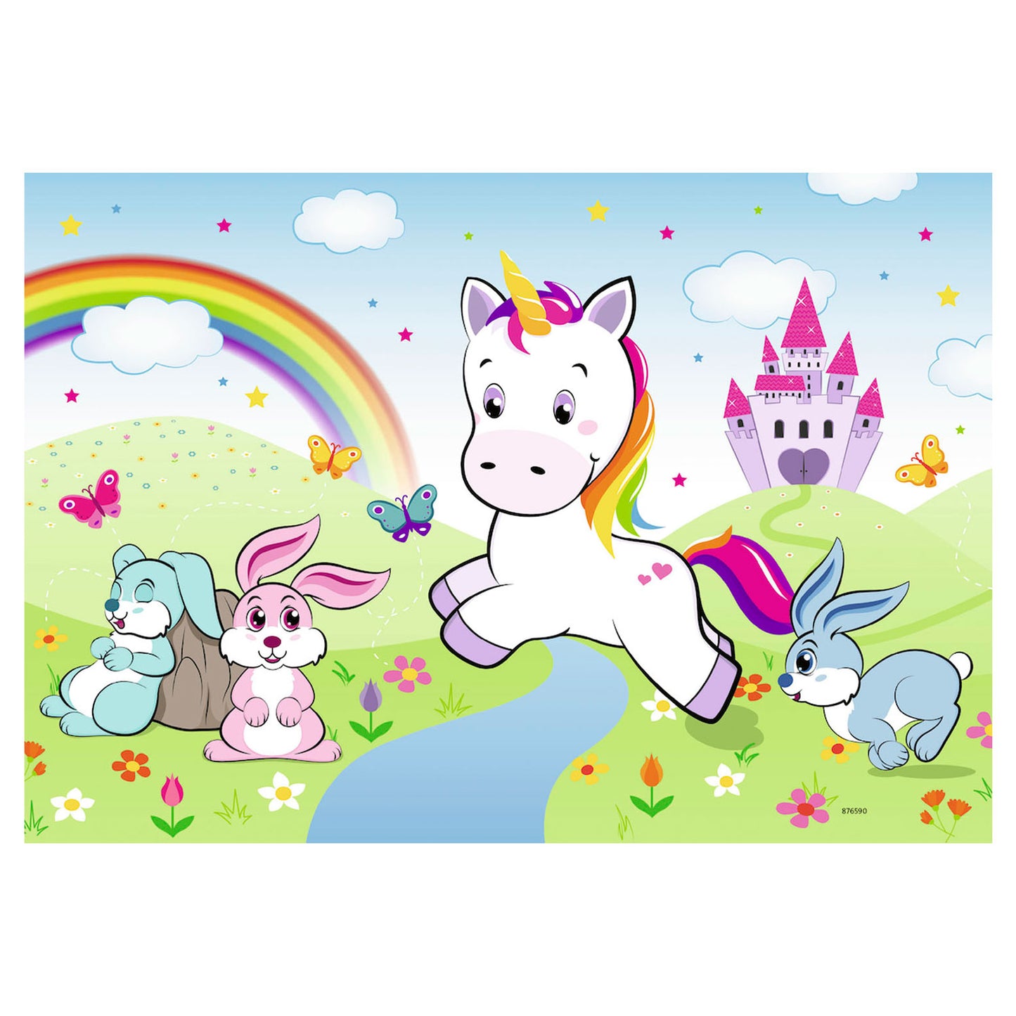 Ravensburger - Fairytale Unicorn Puzzle 2x24 pezzi